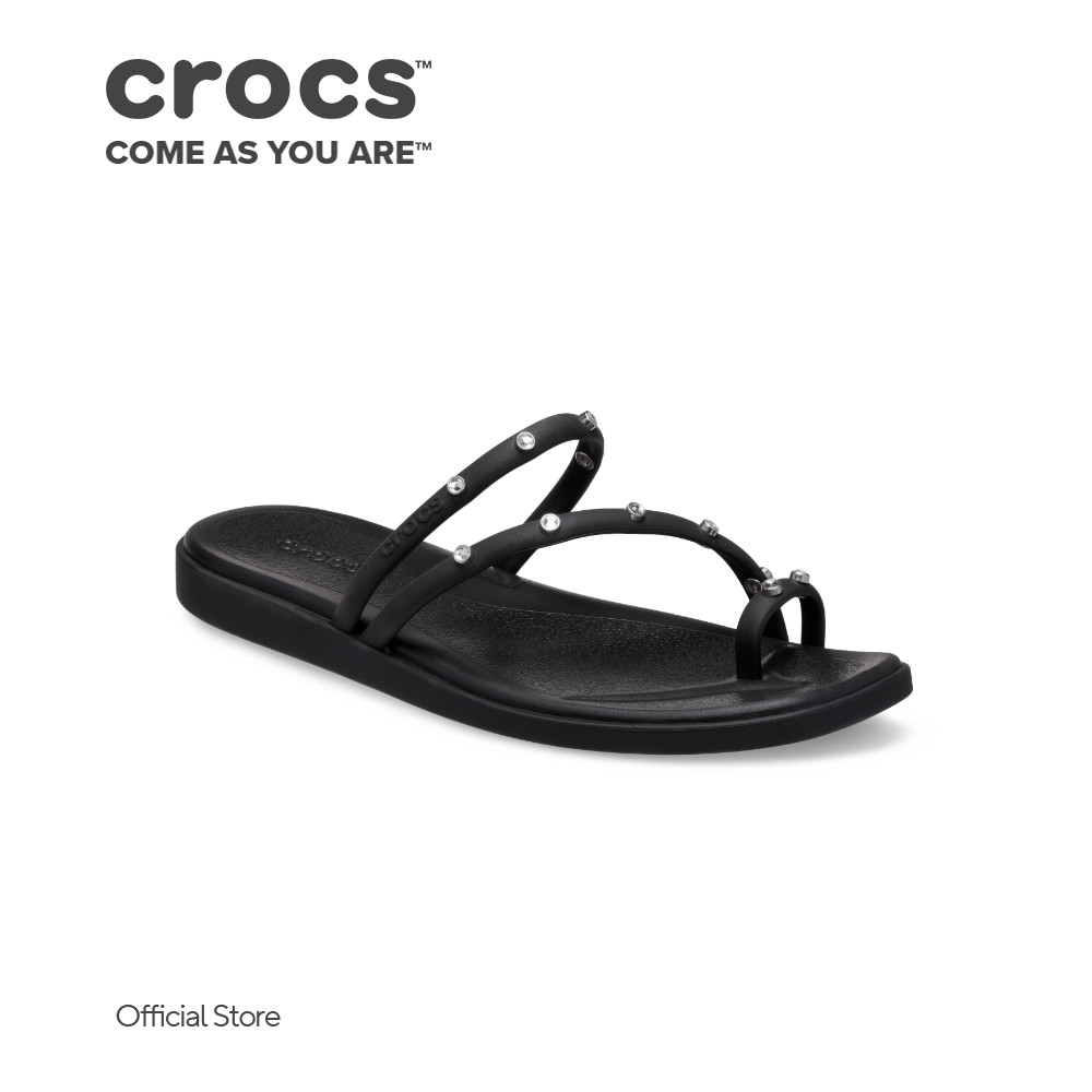 Crocs Women's Miami Gems Toe Loop Sandal in Black | Shopee Philippines