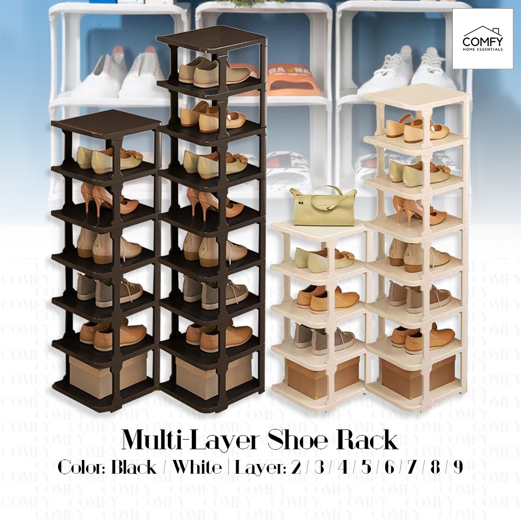 9 Layer DIY Shoe Rack Organizer Shoe Cabinet Stackable Shoes Storage ...