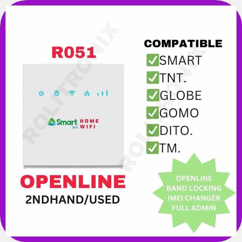 SMARTBRO/PLDT HOME PREPAID WIFI R051 OPENLINE (USED/2NDHAND) | Shopee ...