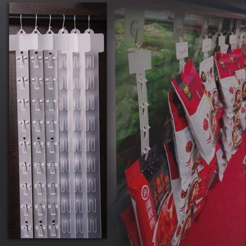 Plastic Hanging Strips Store Hang Snacks Display Hanger Hooks ...