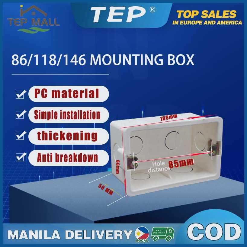 Wall Switch Box Wall Outlet Box Utility Box Type 86/118/146 PVC ...