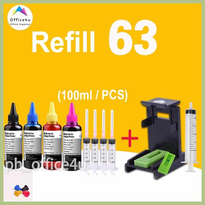 HP~Ha{63?cG'inkJa-HPgv-63XLgg-inkFQ-aL-refillableQB-100ml ink for HP ...
