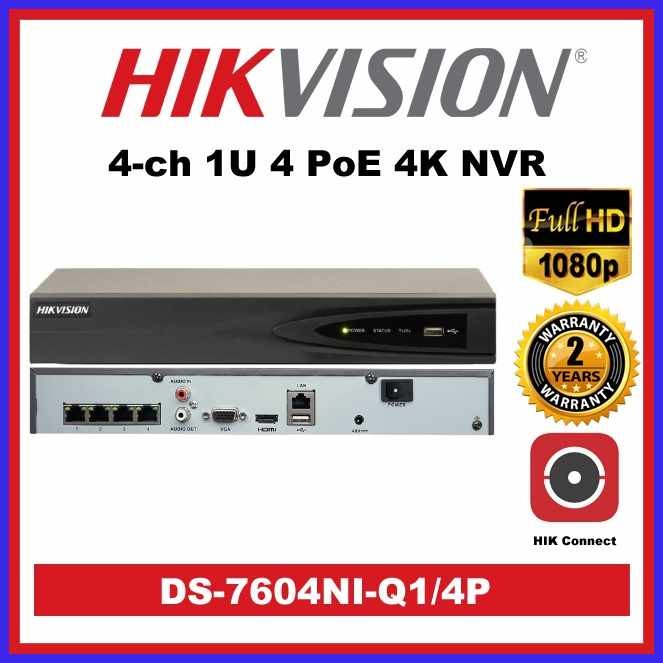 Hikvision[L+DS-7604NI-Q1/4P:j(4-ch.k#1U]O#4]b#PoE]iv#4K]na#NVR]bb#& DS ...