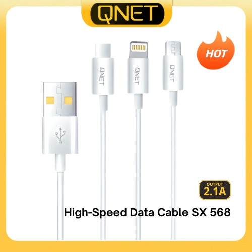 QNET 2.1A USB 1meter Fast Charging Cable Data Cord Quick Charger Cable ...