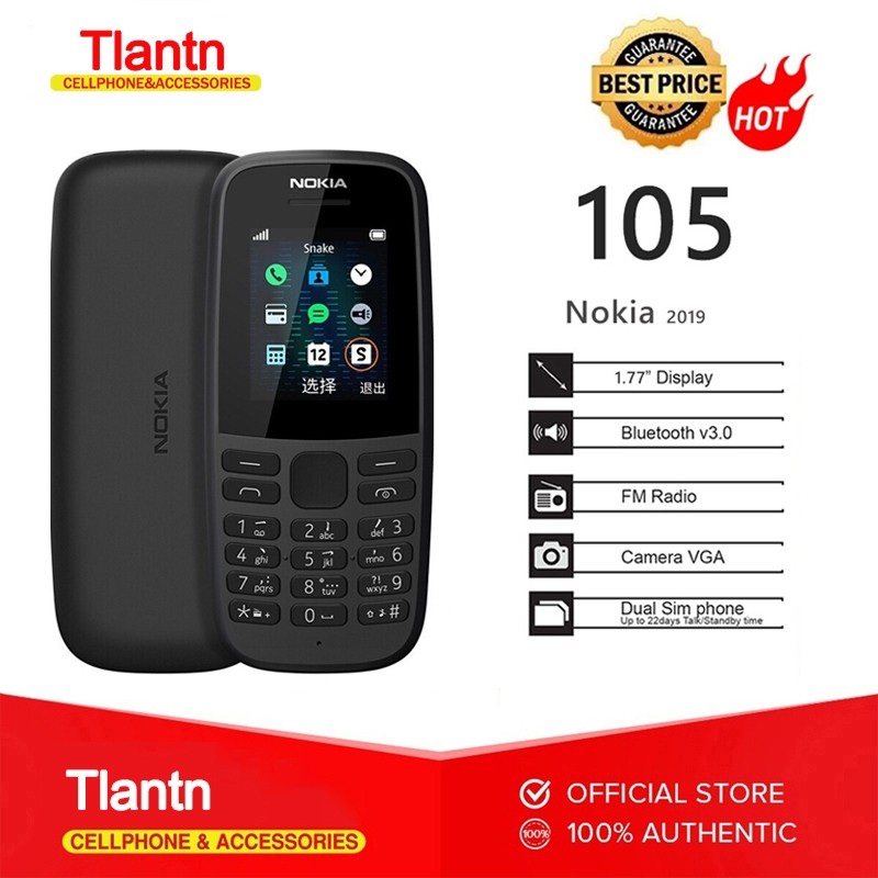 Original Brand New N105 Keypad Phone Dual Sim 800 mAh Keypad Cellphone ...
