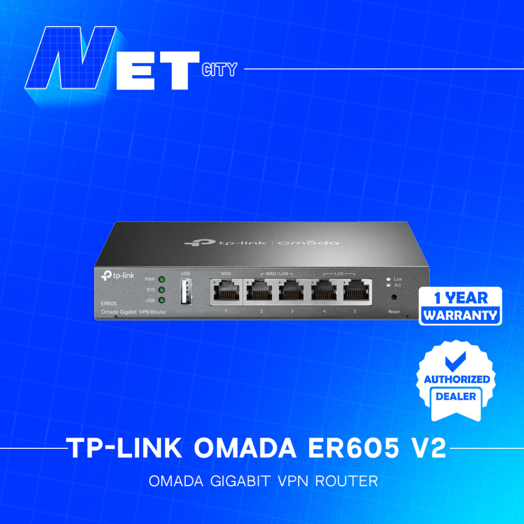 TP-Link Omada ER605 V2 Gigabit VPN Load Balance Fail-Over Router ...