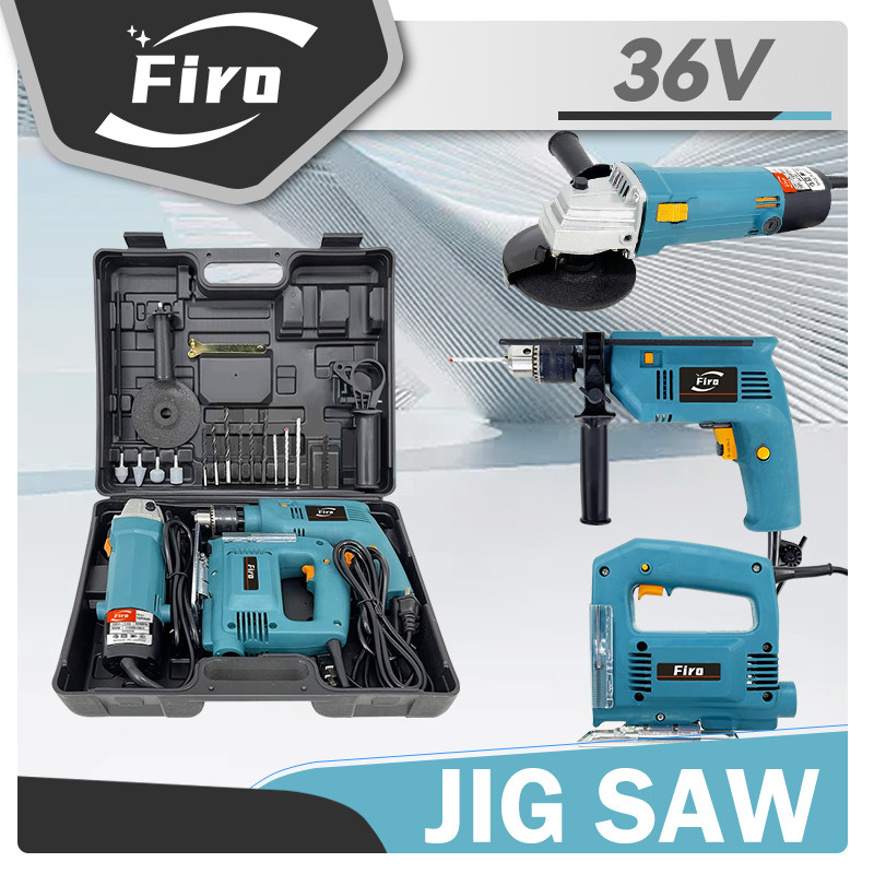 NEW 3 in 1 JigSaw Set With Angle and Grinder and Impact Drill Working ...