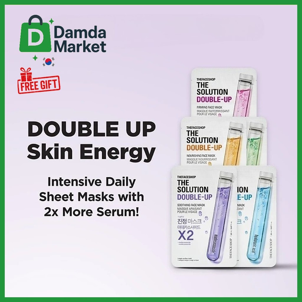 THE FACE SHOP The Solution Double-Up Face Mask | Shopee Philippines