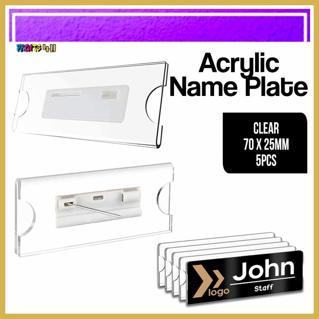 5pcs|G$Insertable]Gv`Blank!hq[Acrylic,lx[Name,ss[Plate,GI[Photo,N ...