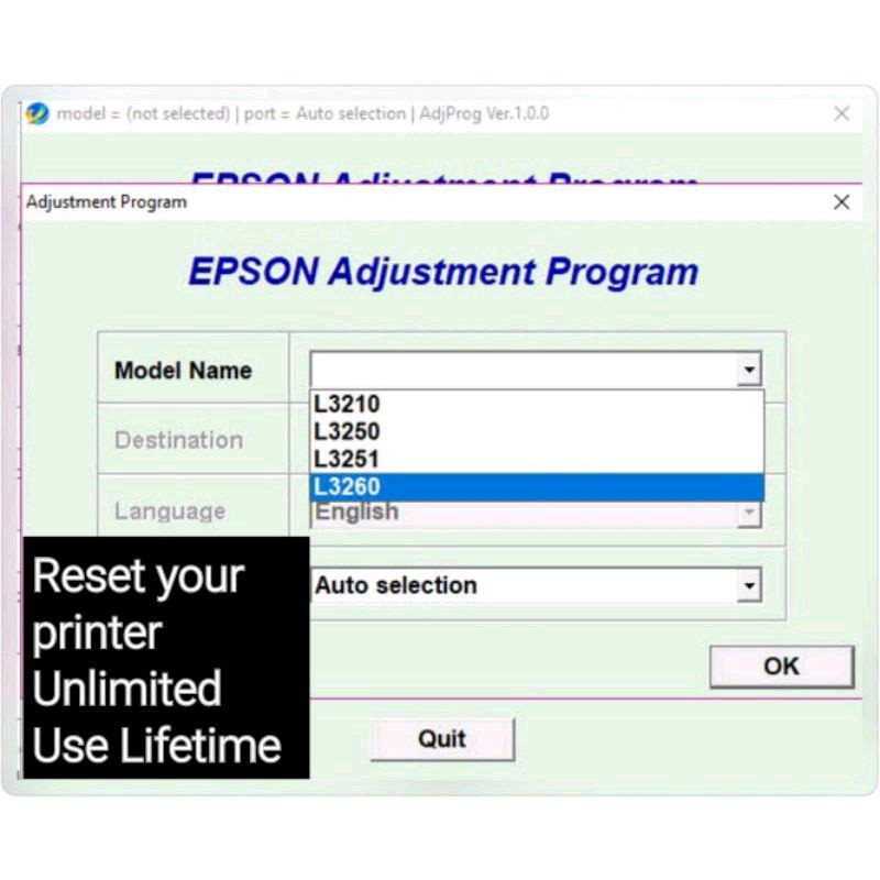 Epson Drucker Reset Tool
