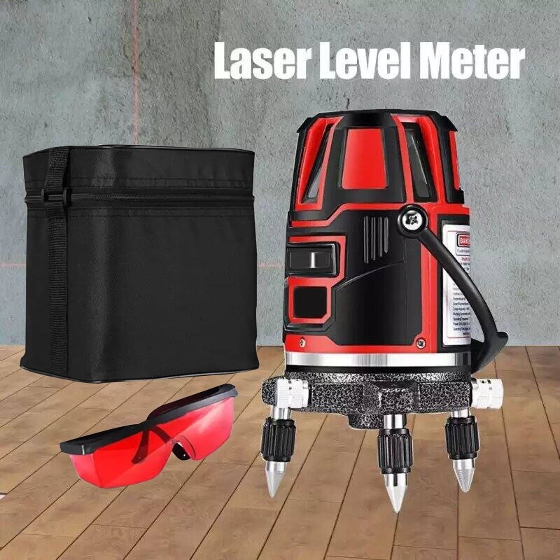 5 Line Red Beam Infrared Laser Level Meter Self-leveling Level ...