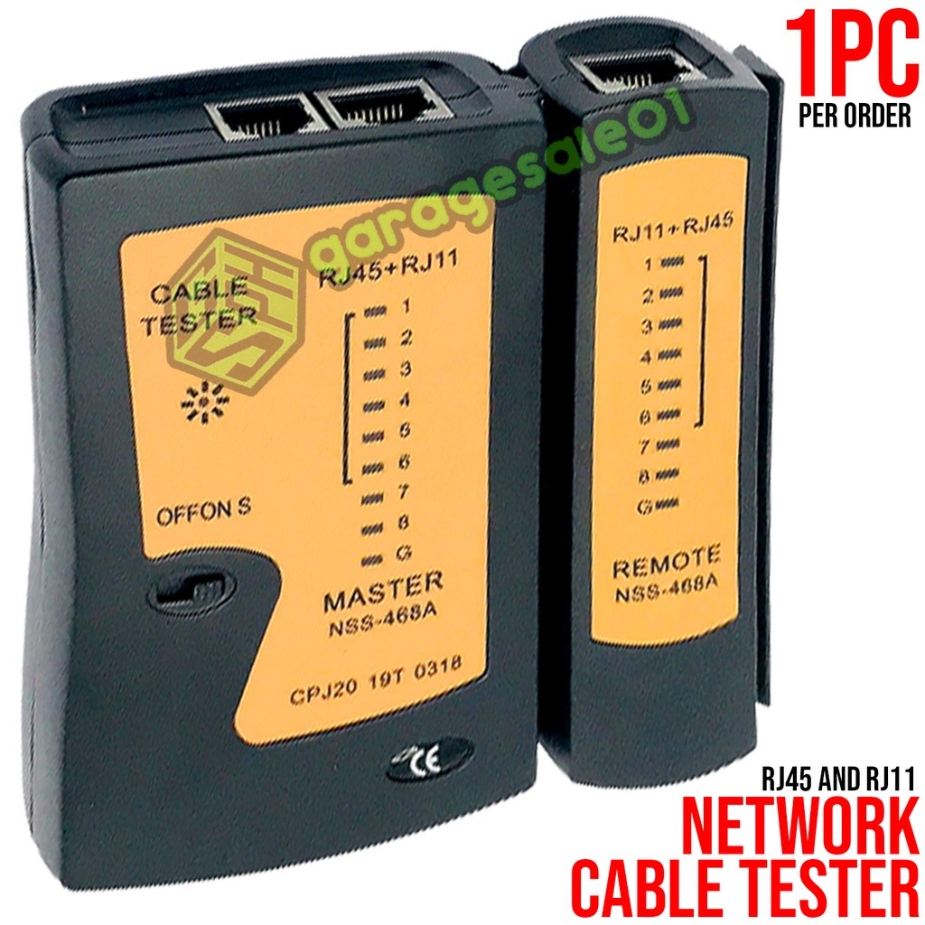 RJ45 and RJ11 Network Lan Cable Tester | Shopee Philippines