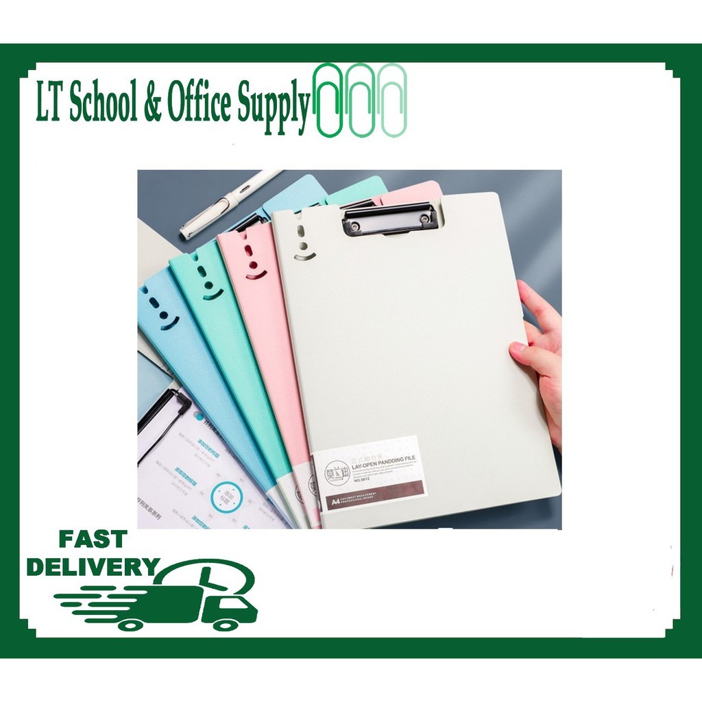 Dingli Lay-Open Pandding File Folder Writing Pad A4 Portrait Clipboard ...