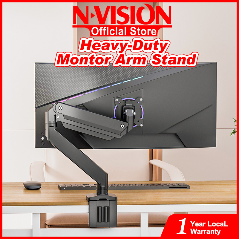 Single Monitor Stand Mount Arm- Adjustable Gas Spring Monitor Arm ...