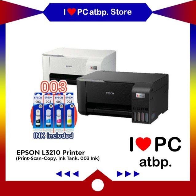 Epson L3210 Printer (Print-Scan-Copy, Ink Tank, 003 Ink) | Shopee ...
