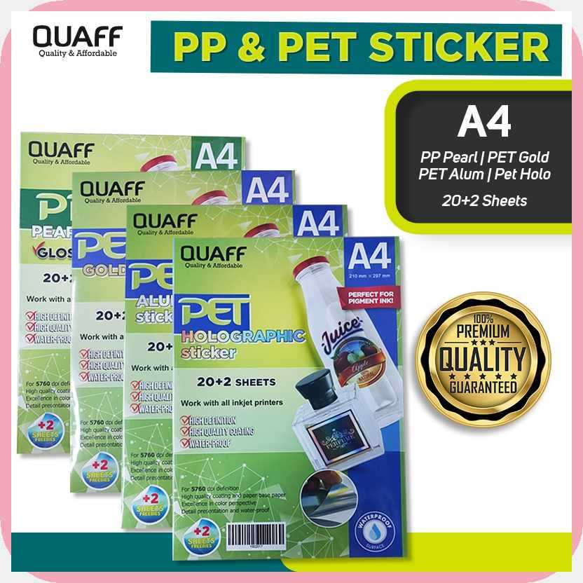 Pet Aluminum Sticker & Pearl Sticker A4 Size Waterproof Sticker for ...