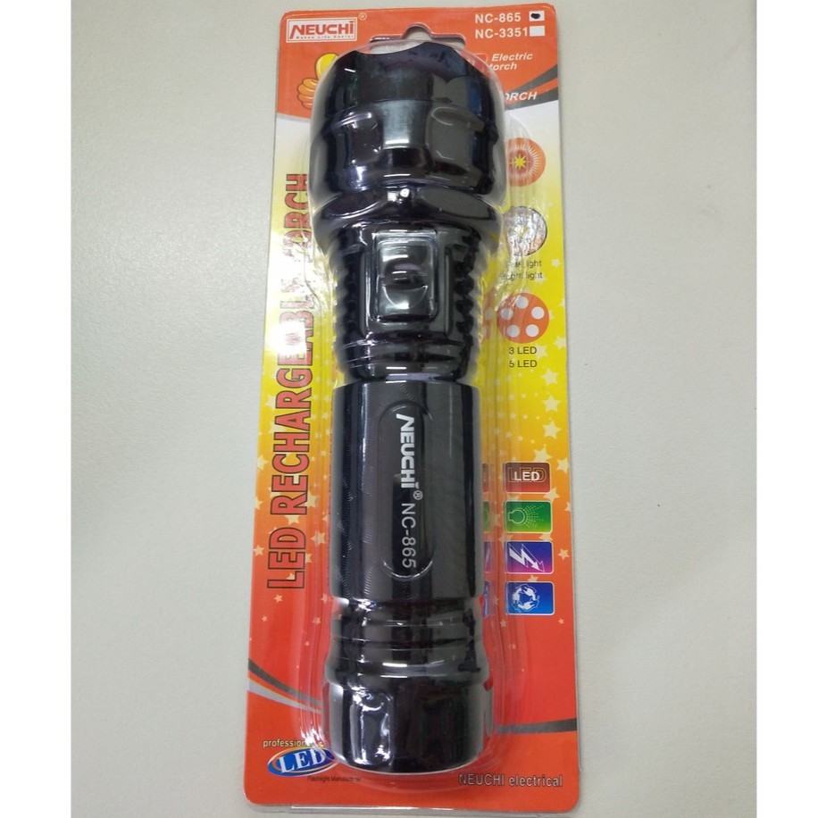 865 LED Rechargeable Flashlight | Shopee Philippines