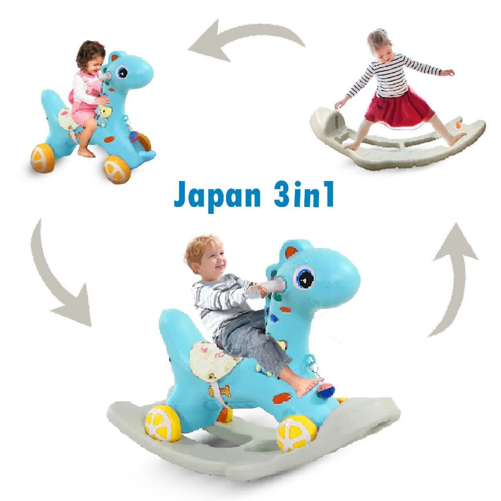 Japan Osaka 3in1 Rocking Horse Rider Push Car Rocker Pony Toys ...