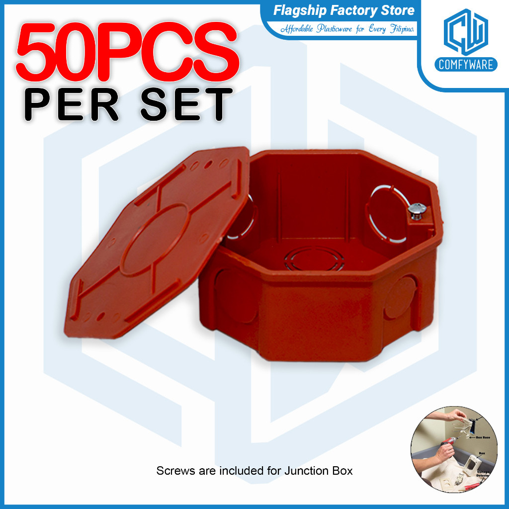 (50pcs/SET) WHOLESALE Golden Eagle PVC Plastic Electrical Junction Box ...