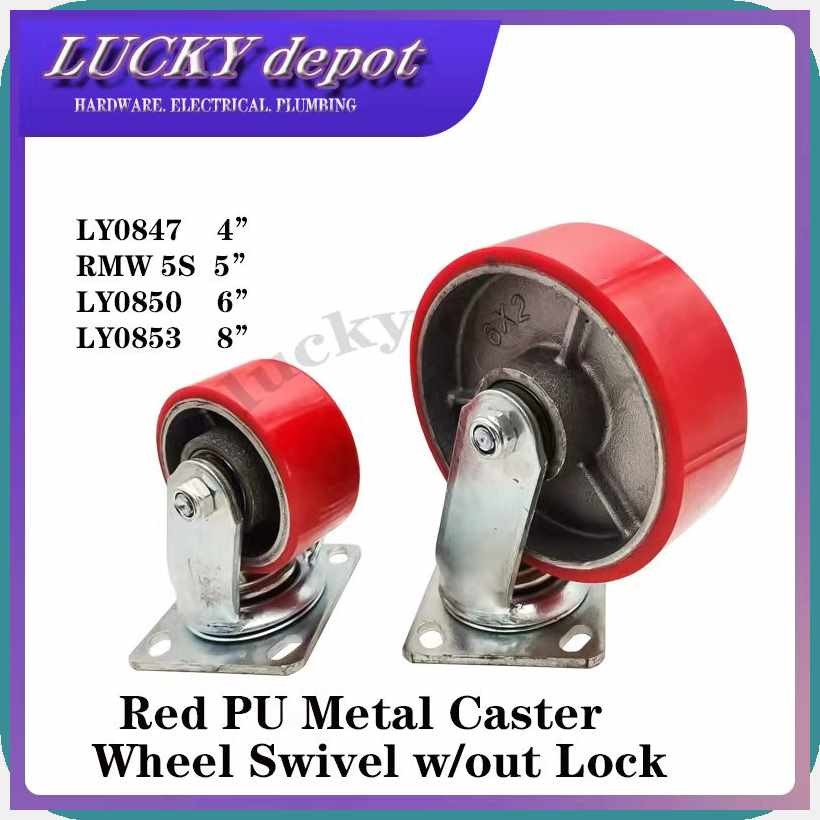 RED.gj-PU+L=METAL#Sc]CASTER.FP]WHEEL.kc]SWIVEL.Ar]W/OUT.l]LOCK.h]4 / 5 ...