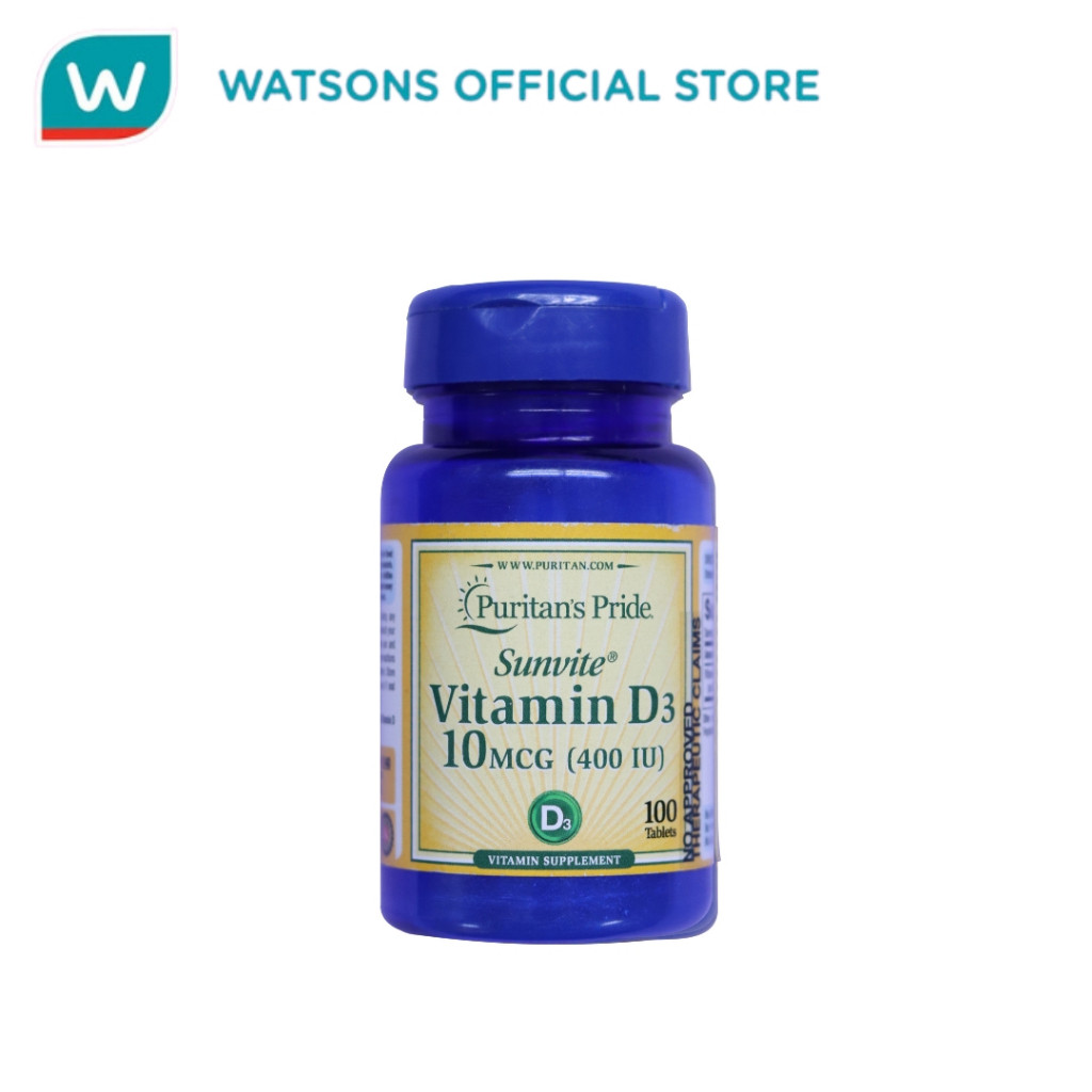 Puritans Pride Vitamin D3 400 Iu 100 Tablets Shopee Philippines