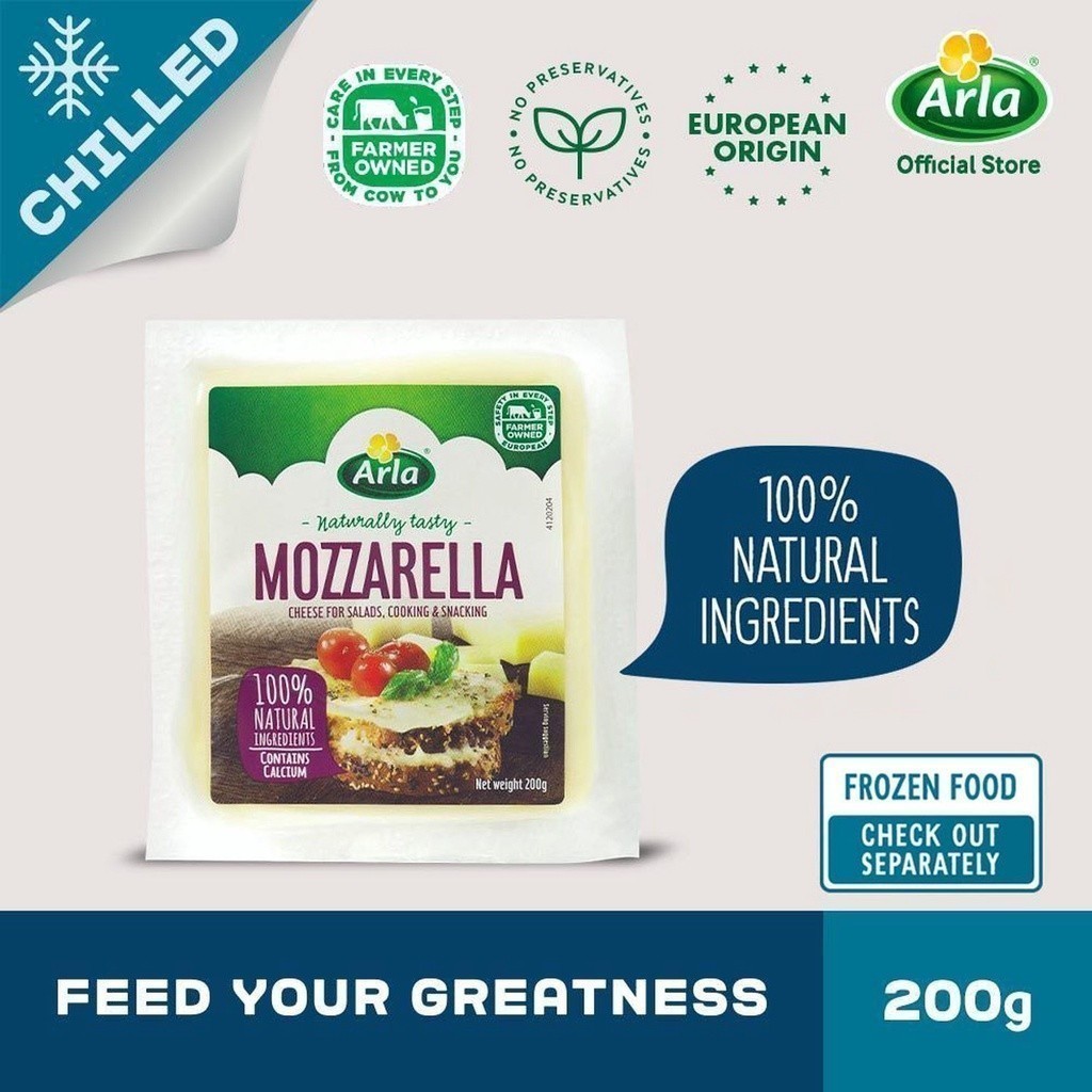 Arla Natural Mozzarella Chunk 200g | Shopee Philippines