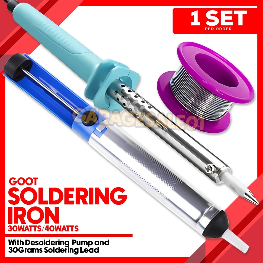 Goot Soldering Iron 30W/40W With Desoldering Pump and 30G Soldering ...