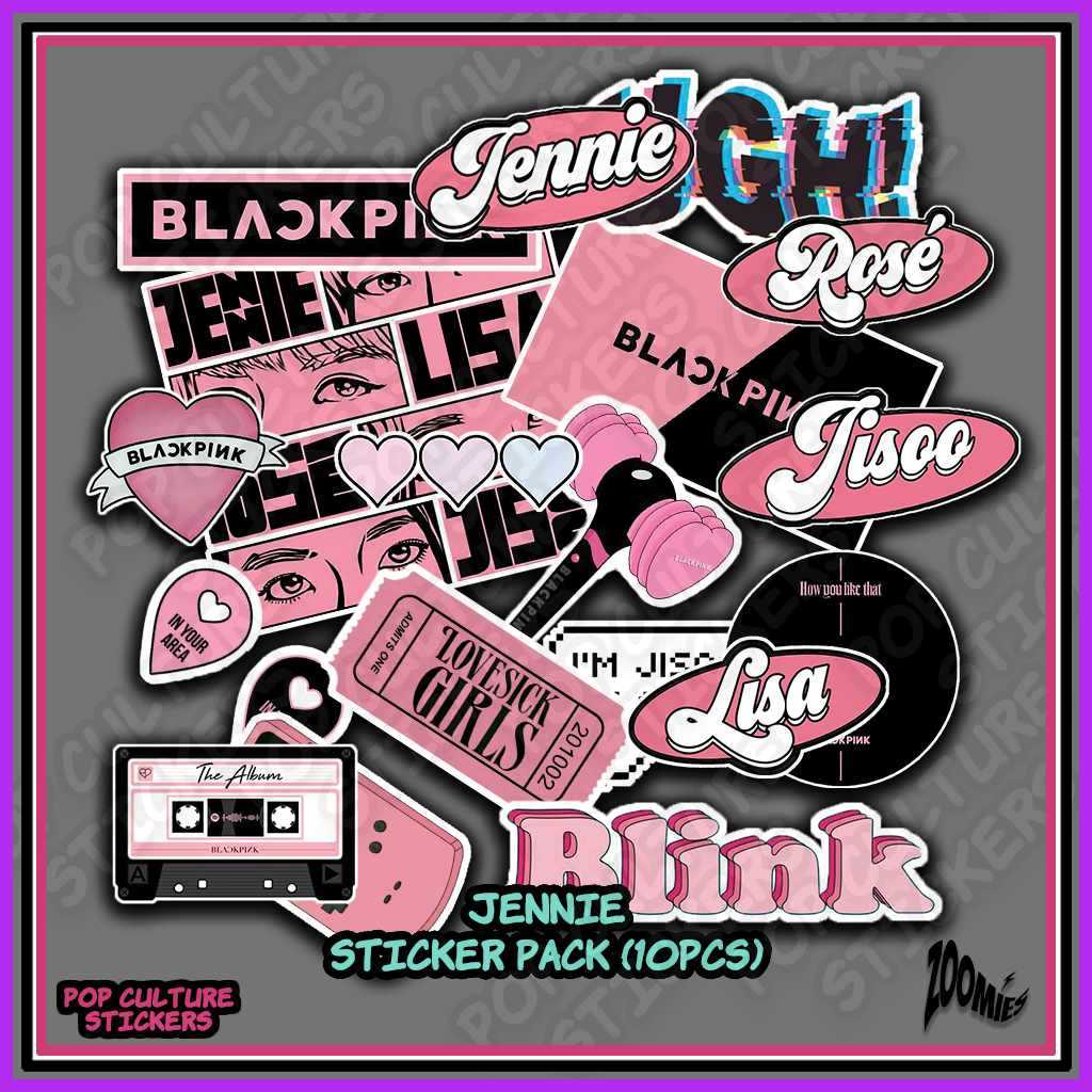 KPOP - Cute BP Stickers Pack (10pcs) Tumbler.Helmet.Laptop Vinyl ...