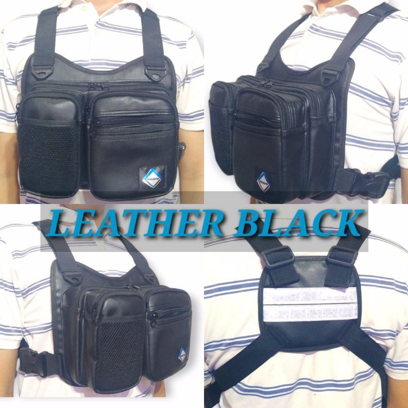 Rider Chest Bag | Chest Bag | Chest Rig Bag | Cross Bag with Reflector ...
