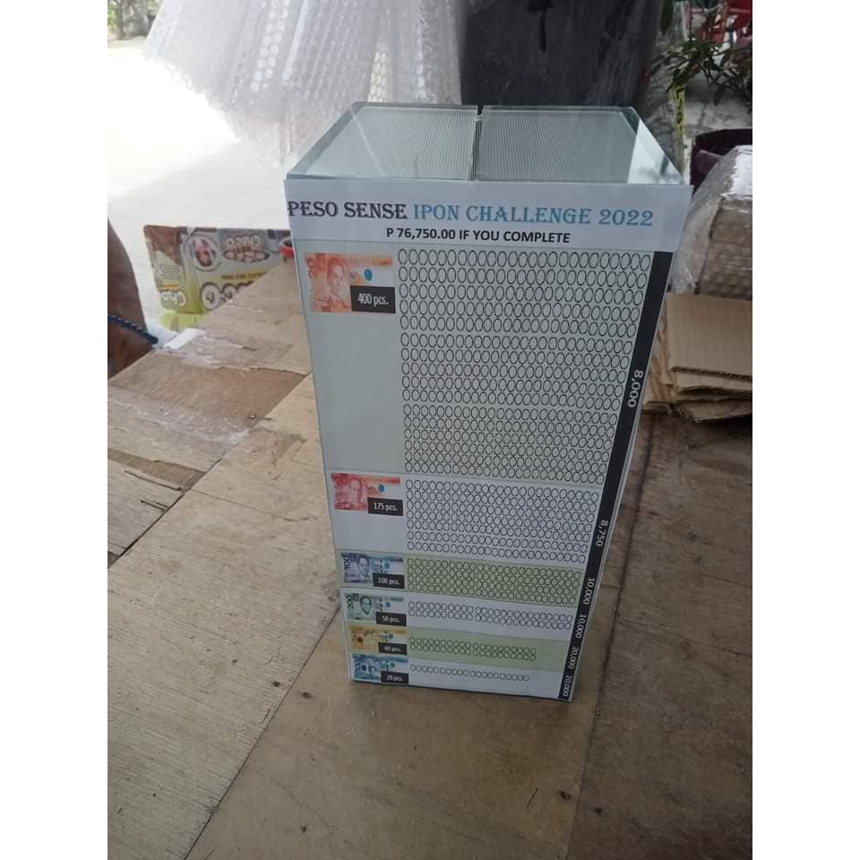 SMOKE COIN BANK WITH IPON CHALLENGE CHART | Shopee Philippines