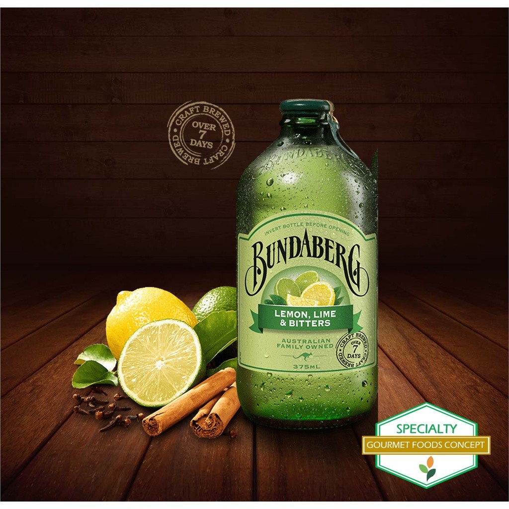 BUNDABERG LEMON LIME & BITTERS 375ML x 4s | Shopee Philippines