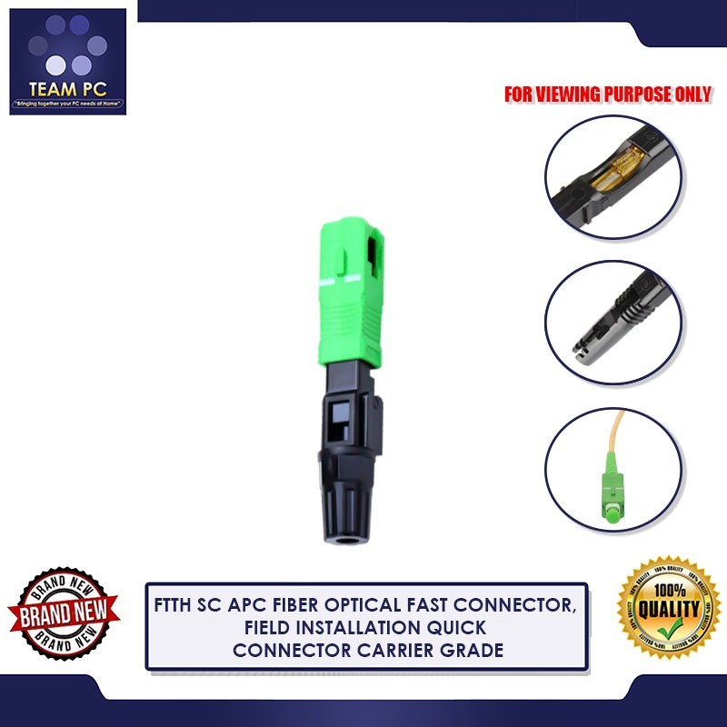 FTTH SC APC FIBER OPTICAL FAST CONNECTOR, FIELD INSTALLATION QUICK ...