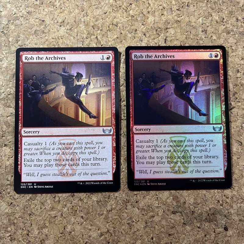 MTG ROB THE ARCHIVES | STREETS OF NEW CAPENNA | RED | MAGIC THE ...