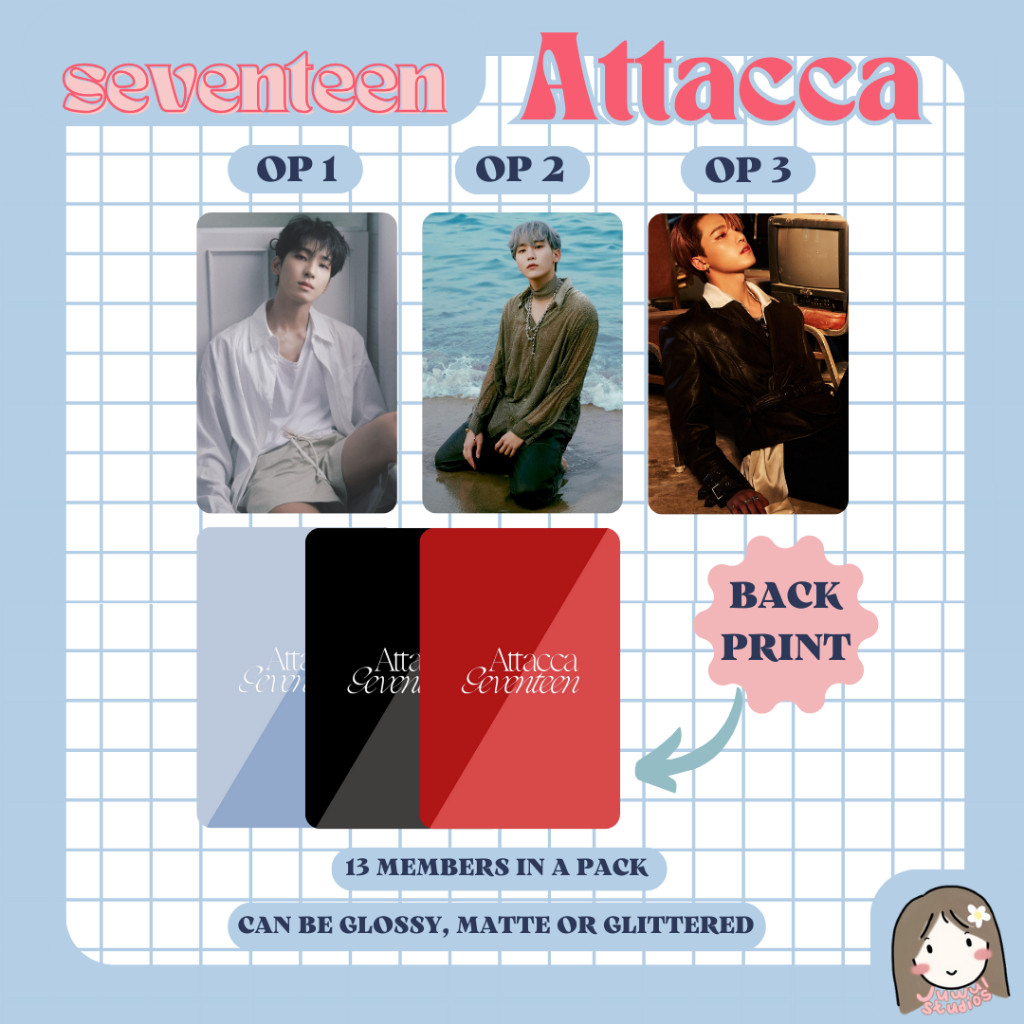 SEVENTEEN Attacca ∣ unofficial photocard set | Shopee Philippines