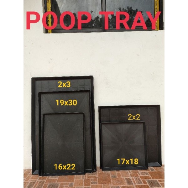 Poop tray size 2x2,2x2 poop tray,tray for dog cage size 2x2, tray for ...