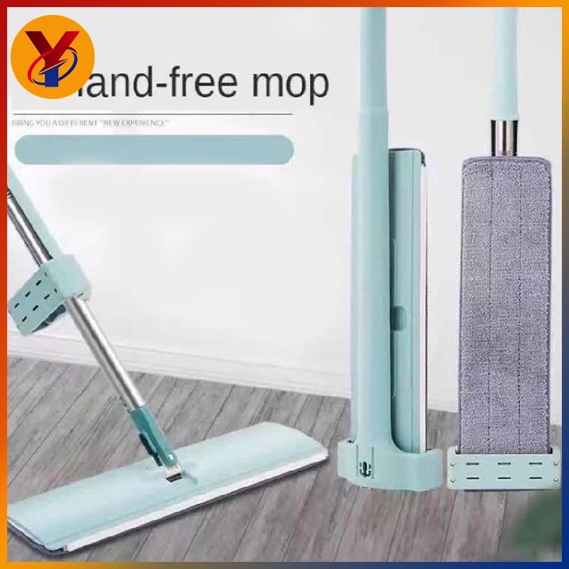 Mop 360 Rotation Flat Mop Microfiber Squeeze Mop Floor Clean Automatic ...