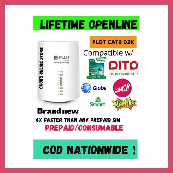 PLDT PREPAID WIFI OPENLINE (CAT6 4x Faster) | Shopee Philippines