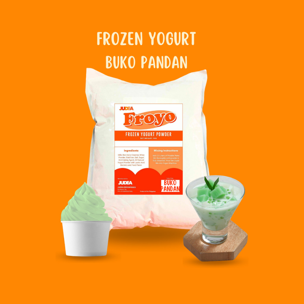 Buko Pandan Frozen Yogurt (FROYO) Powder -JUDEA | Shopee Philippines
