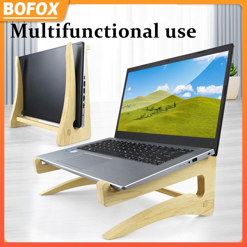 Wooden Laptop Stand, Computer Rack | Shopee Philippines