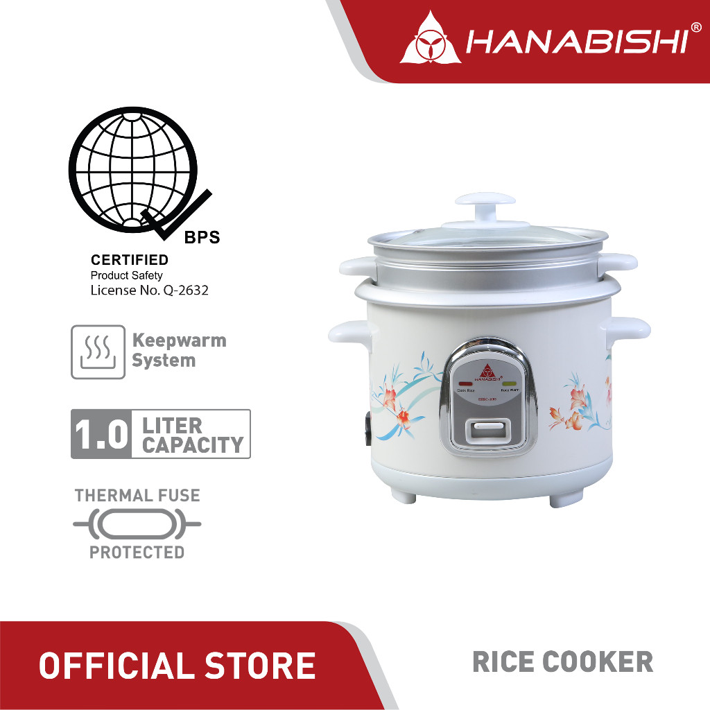 Hanabishi Rice Cooker 1 Liter HHRC10FS | Shopee Philippines