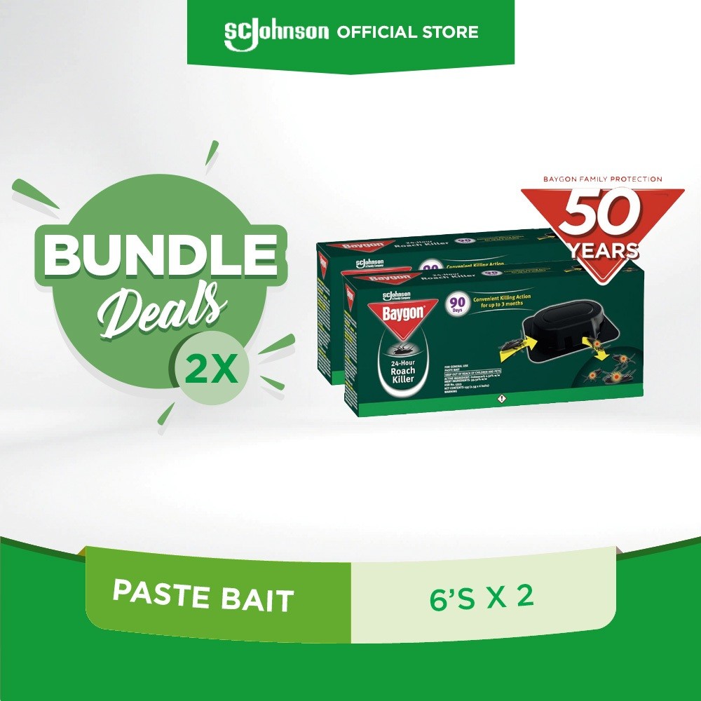 Baygon 24-Hour Cockroach Killer Twin | Shopee Philippines