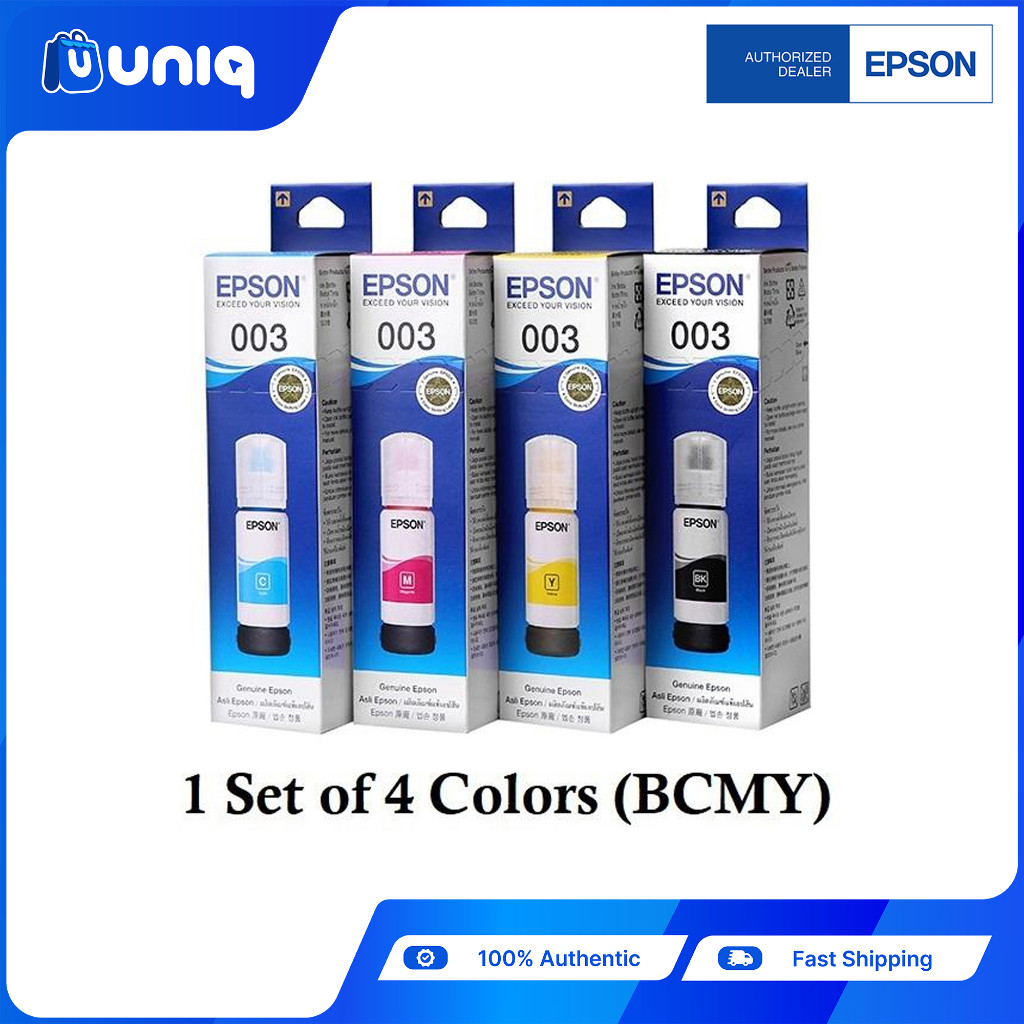 Epson 003 Original Ink Bottle C13T00V for Epson L3110 / L3150- BCYM ...