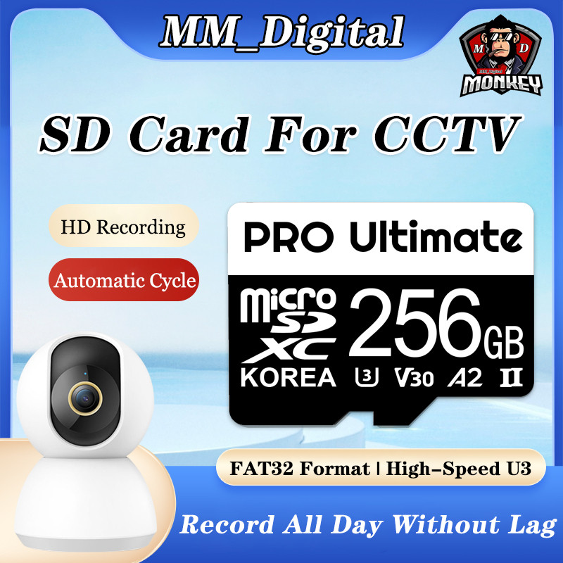 SD Card For CCTV Loop Recording Universal Memory Card FAT32 Format ...