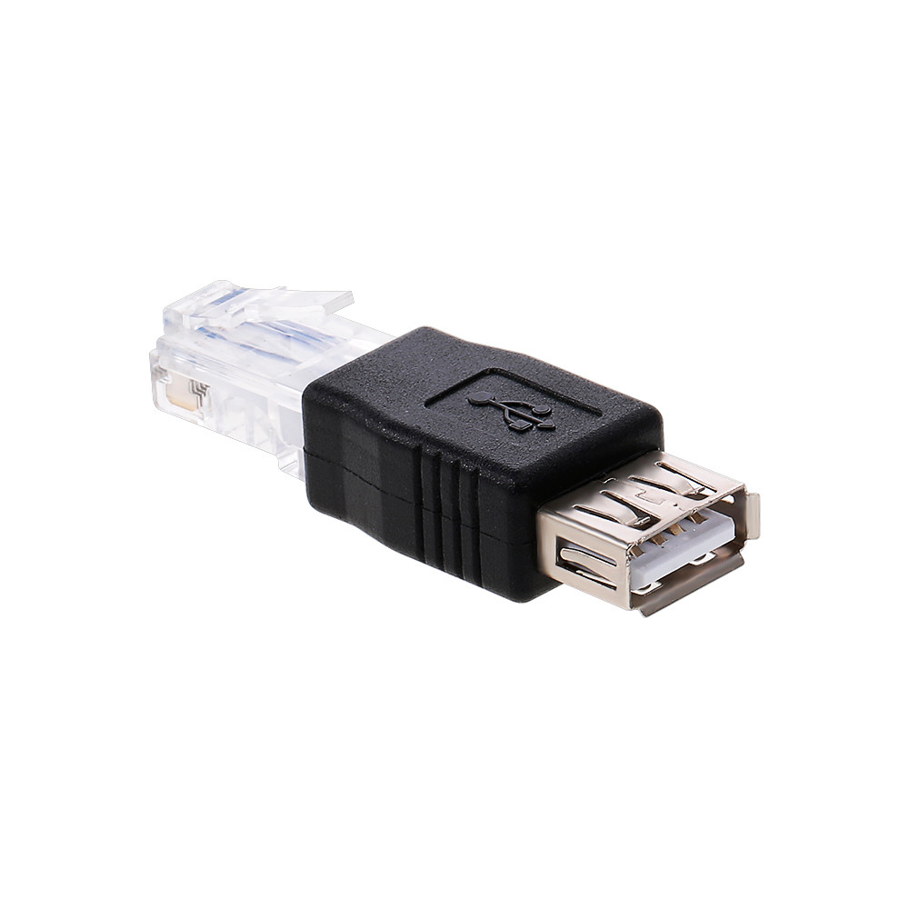 USB to RJ45 Adapter USB2.0 Female Ethernet Male Plug Connector | Shopee ...