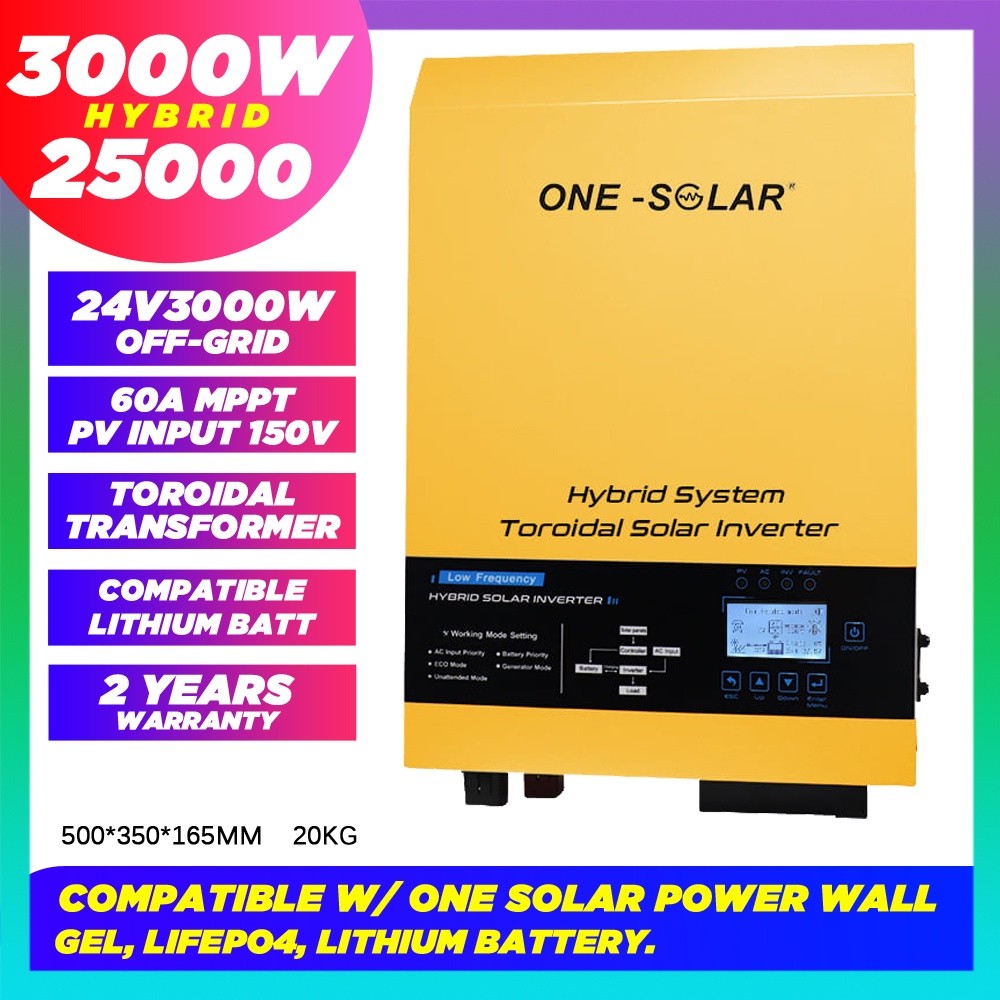 One?K+Solar-GH:Toroidal Heavy Duty 3000w 6000w Hybrid Off-Grid>X>Solar ...