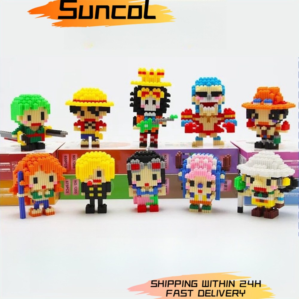Mini(WBuilding R;Blocks One Piece Luffy Blocks Toys Cute Character ...