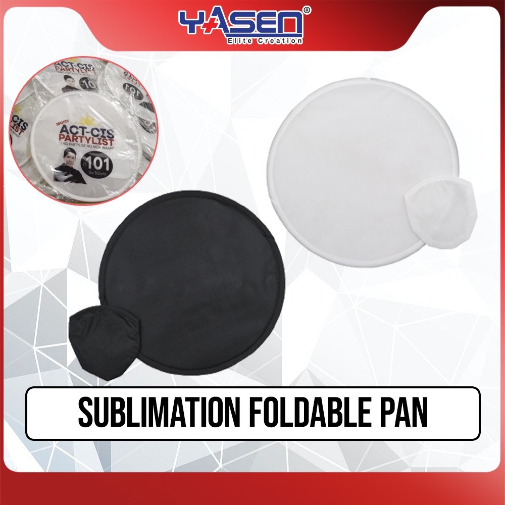Sublimation*MqS%Foldable Fan Twisted Fan Printable White Fan Polyester ...