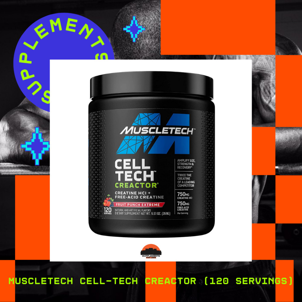 Muscletech$fi^Cell-Tech^P:Creactor$s$(120)su`servings) | Shopee Philippines