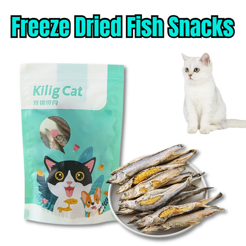 Freeze]SN`Dried[RK-Fish Vacuum Capelin Freeze Dried Fish Snacks for Cat ...