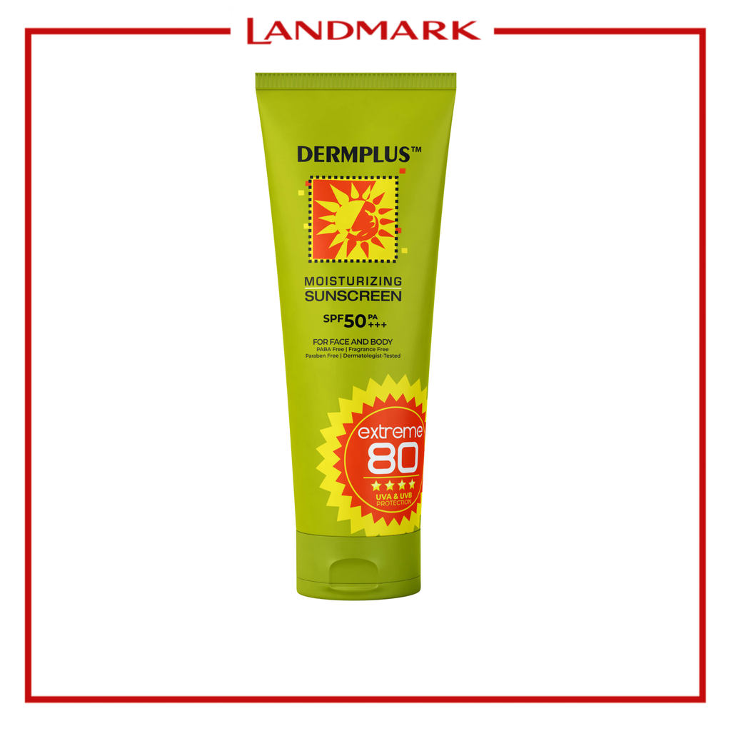 Dermplus Moisturizing Sunscreen Extreme80 SPF50 PA+++ 100ml | Shopee ...